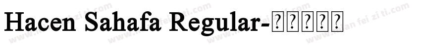 Hacen Sahafa Regular字体转换